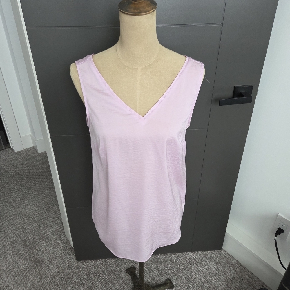 Banana Republic Light Pink V-Neck Tank Top